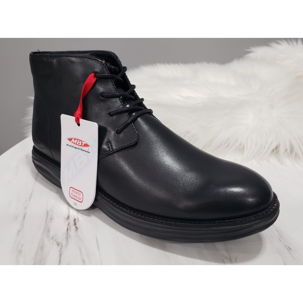EU 40 Mens MBT Certilogo Cambridge Mid Cut Cambridge Lace Up‎ Ankle Leather Boot